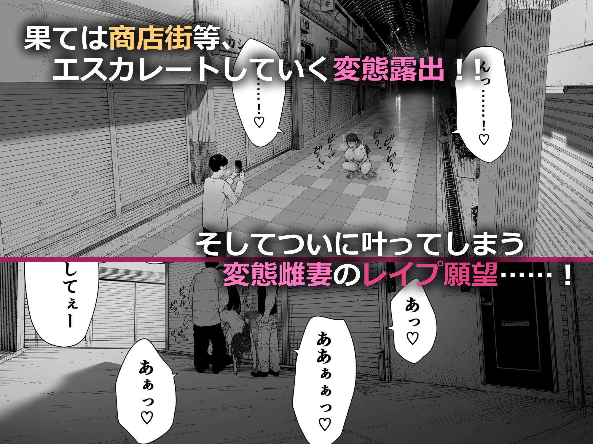 サンプル画像2:愛妻、同意の上、寝取られ 露出(NTロボ) [d_188580]