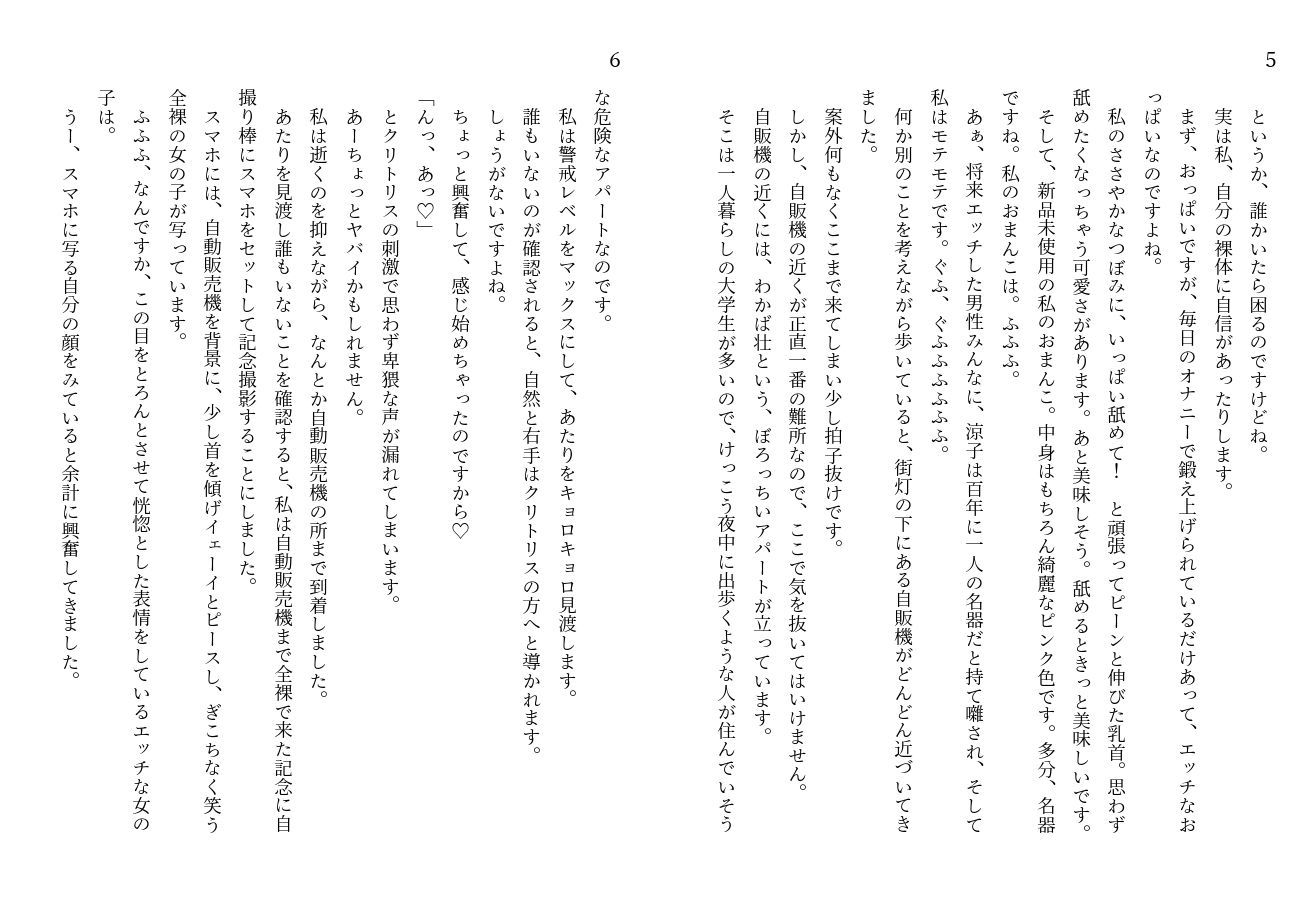 サンプル画像4:私、実は変態露出狂なのです。1(初瀬の洗濯板) [d_189455]