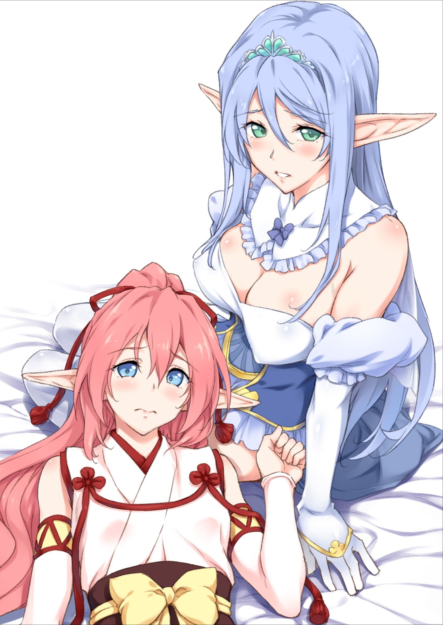 サンプル画像6:マリナ＆ミリス 陥落のエルフ王女姉妹(青橋商店) [d_189662]