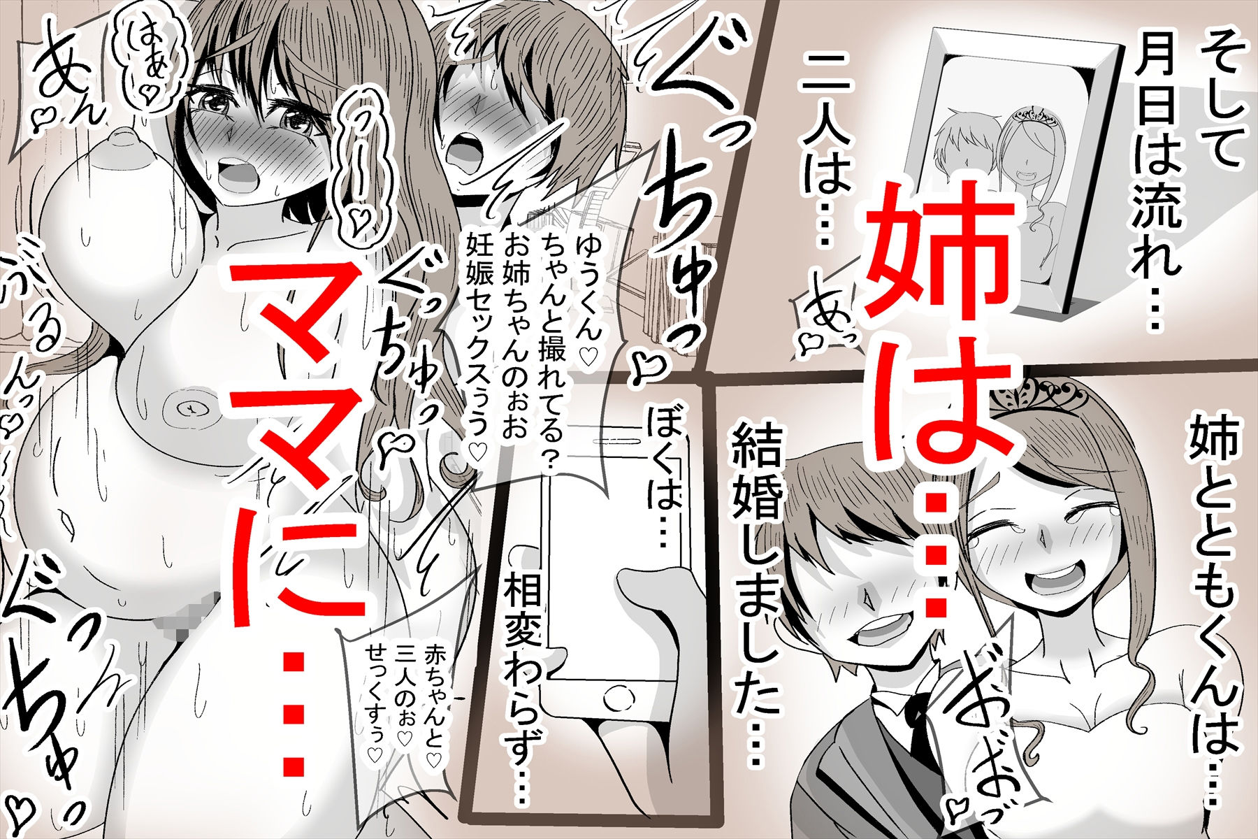 姉と親友の交尾、ぼくとオナホ