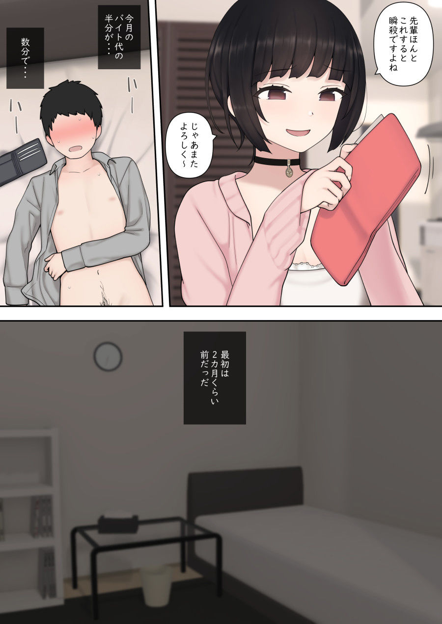 サンプル画像4:したたか後輩ちゃんに搾られまくって結婚するまでのお話（前編）(刈屋) [d_194720]