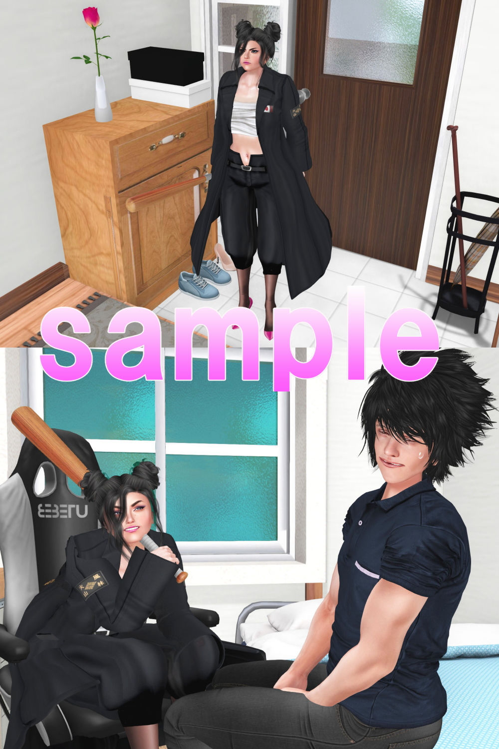 サンプル画像2:レディース総長はド淫乱だった！(ガールズラブボイス) [d_194962]