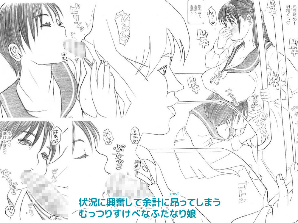 サンプル画像3:ふたなりマル恥電車(奈波屋) [d_196232]