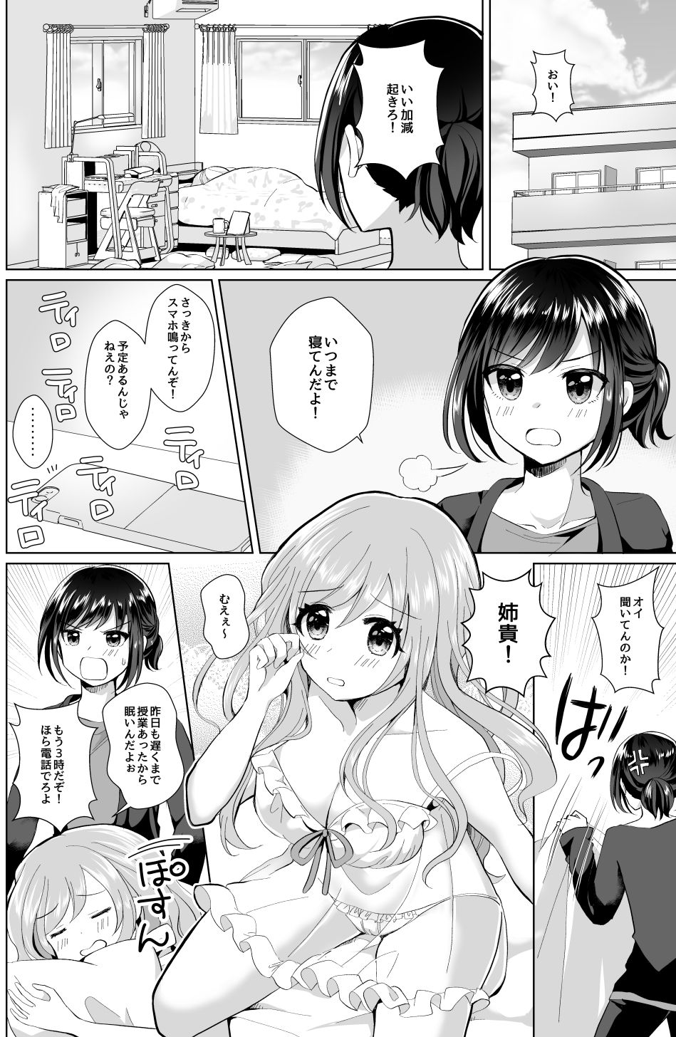 サンプル画像2:俺と姉貴の女の子ライフ(たぬチョコ) [d_196244]