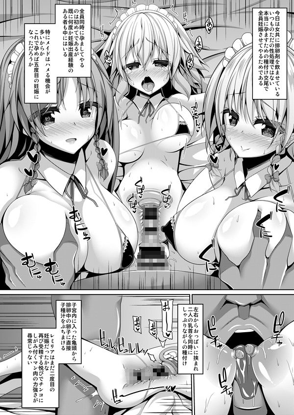 サンプル画像5:紅魔館メイドハーレム性活(Right away) [d_197239]