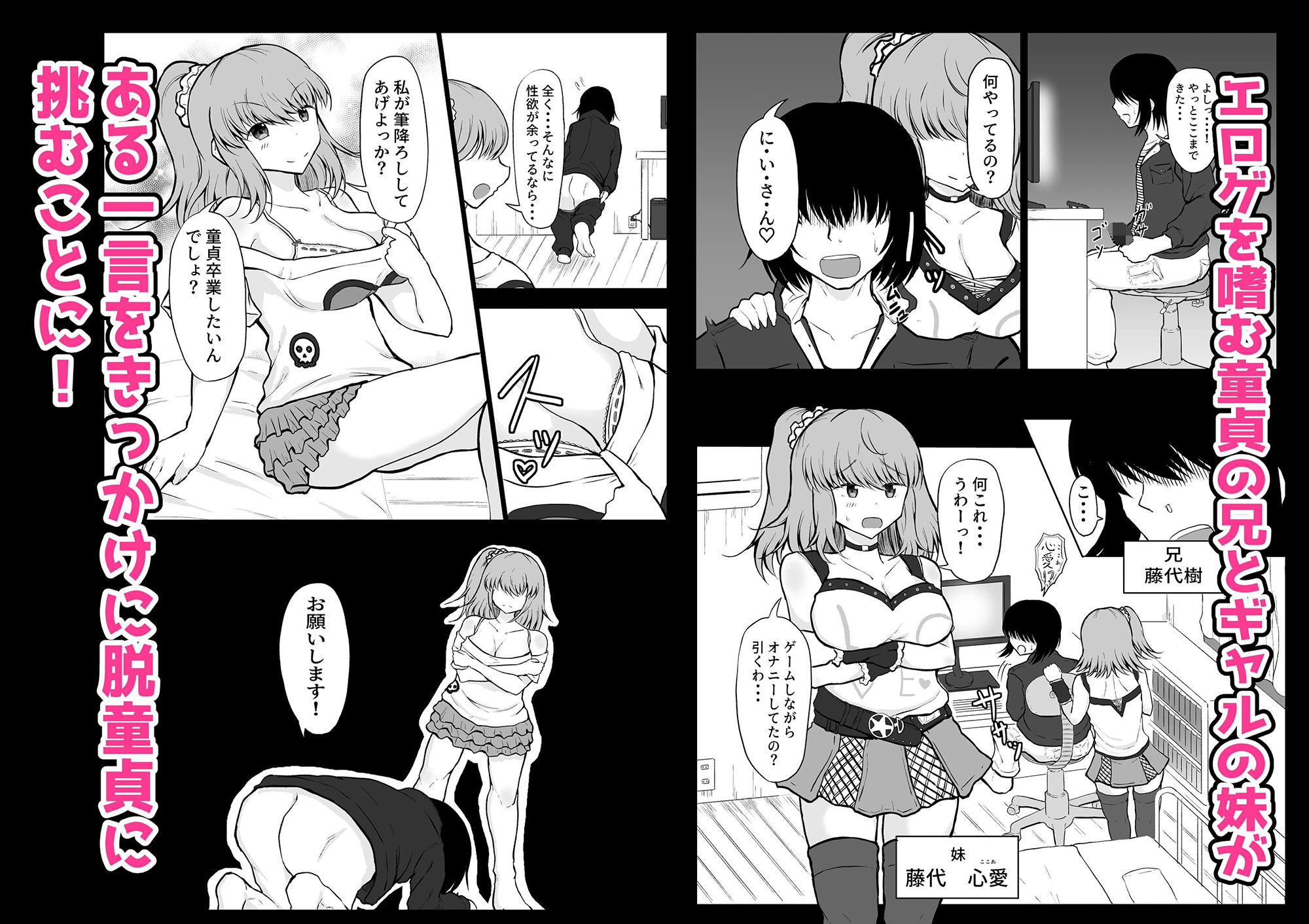 サンプル画像1:妹と初Hで童貞卒業！(量子工房) [d_198793]