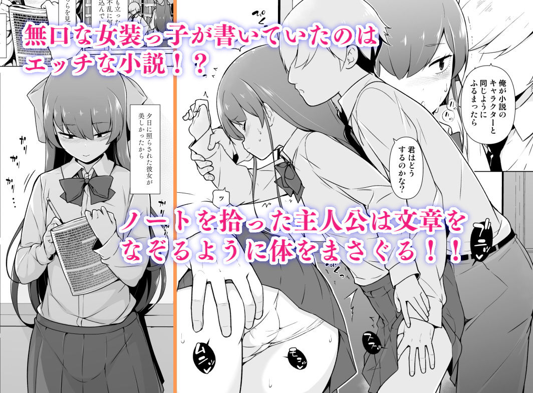 サンプル画像1:寡黙で無口な女装っ子(ゆるやか島) [d_199030]