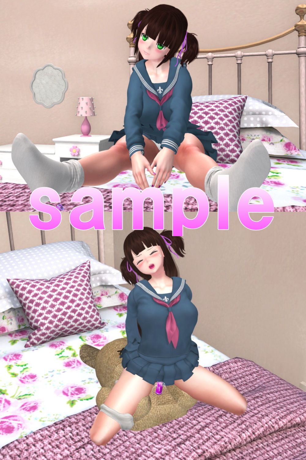 サンプル画像1:兄は見た！妹のぬいぐるみ股間擦り付けオナ二ー(ガールズラブボイス) [d_199792]