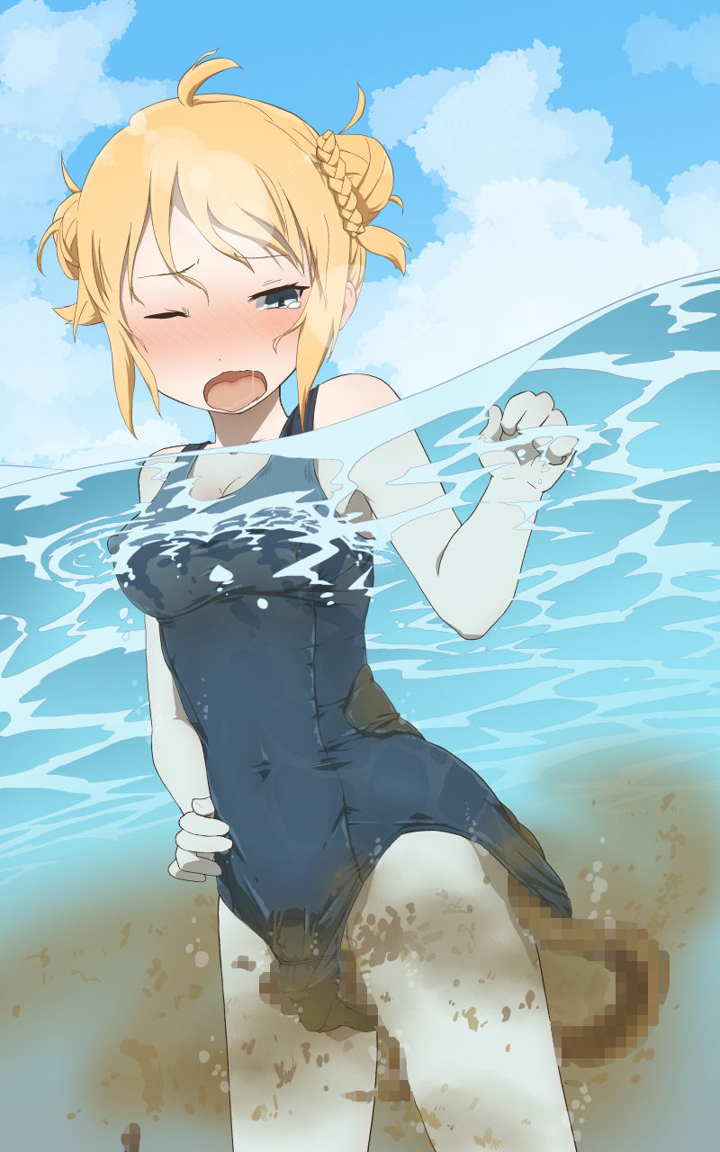 サンプル画像2:大決壊！〜秘密の快楽〜(温水プール) [d_204736]