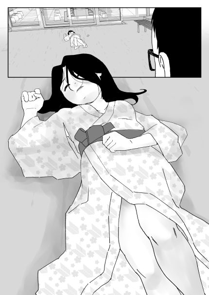 サンプル画像4:温泉行ったらギャルが寝てた(仲町ナード) [d_205846]