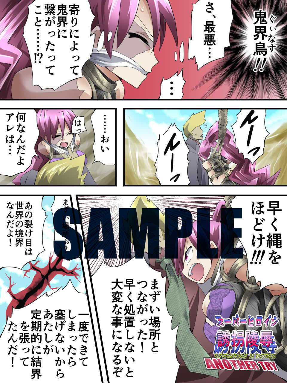 サンプル画像2:スーパーヒロイン誘拐陵● ANOTHER TRY 04 〜漿果狩り〜(アトリエ八福庵) [d_205989]