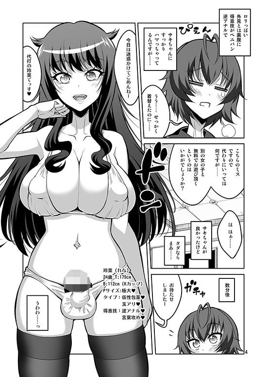 サンプル画像5:逆アナル風俗でふたなり嬢にメス堕ちさせられちゃった男の娘。(千夜茶房) [d_208109]