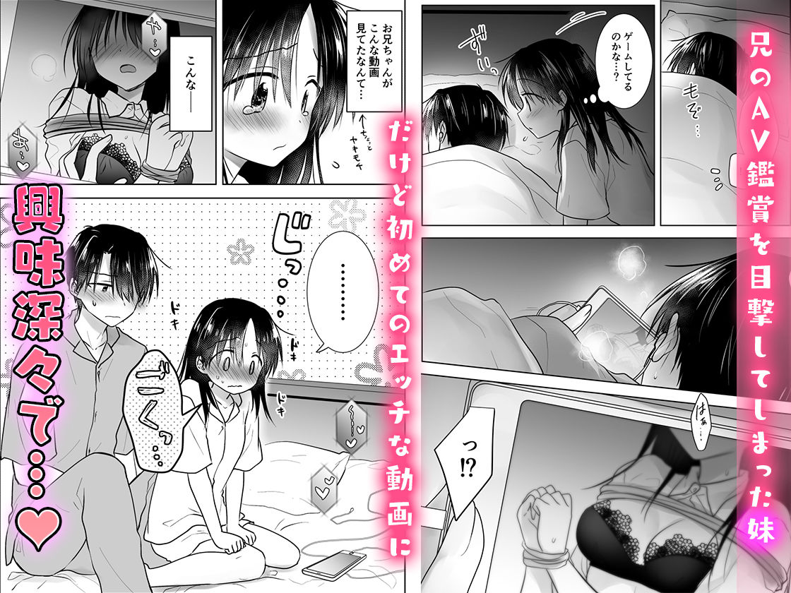 サンプル画像1:妹とAV見る(アクアドロップ) [d_208648]