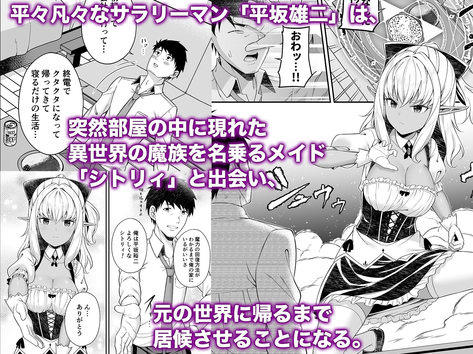 サンプル画像1:異世界メイドと1Rの主(ふじ家) [d_210066]