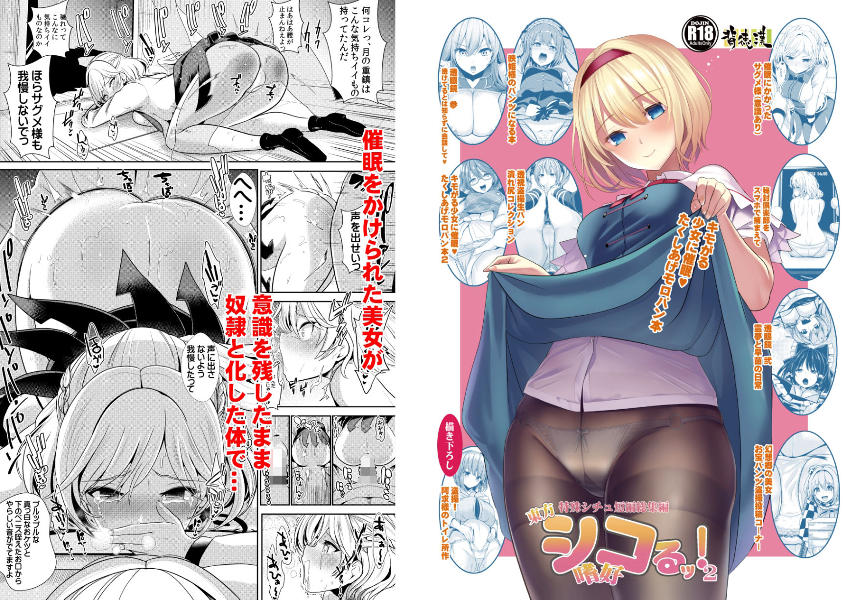 サンプル画像1:東方特殊シチュ短編総集編 シコるッ2(背徳漢) [d_211258]