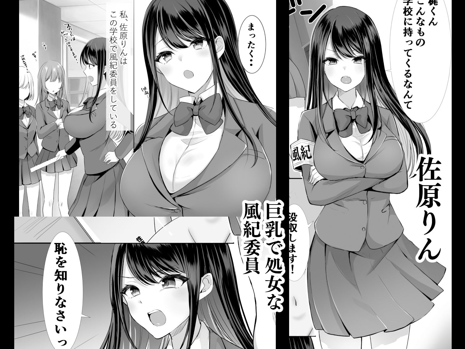 サンプル画像1:放課後はまだ帰れない ー巨乳処女風紀委員は一人Hを覗かれて‥ー(きれいなお姉さんは好きです会) [d_213490]