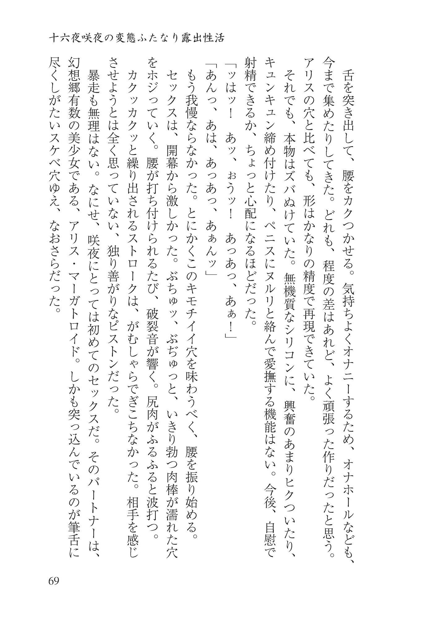 サンプル画像4:十六夜咲夜のドスケベ性活(わめしば) [d_213818]