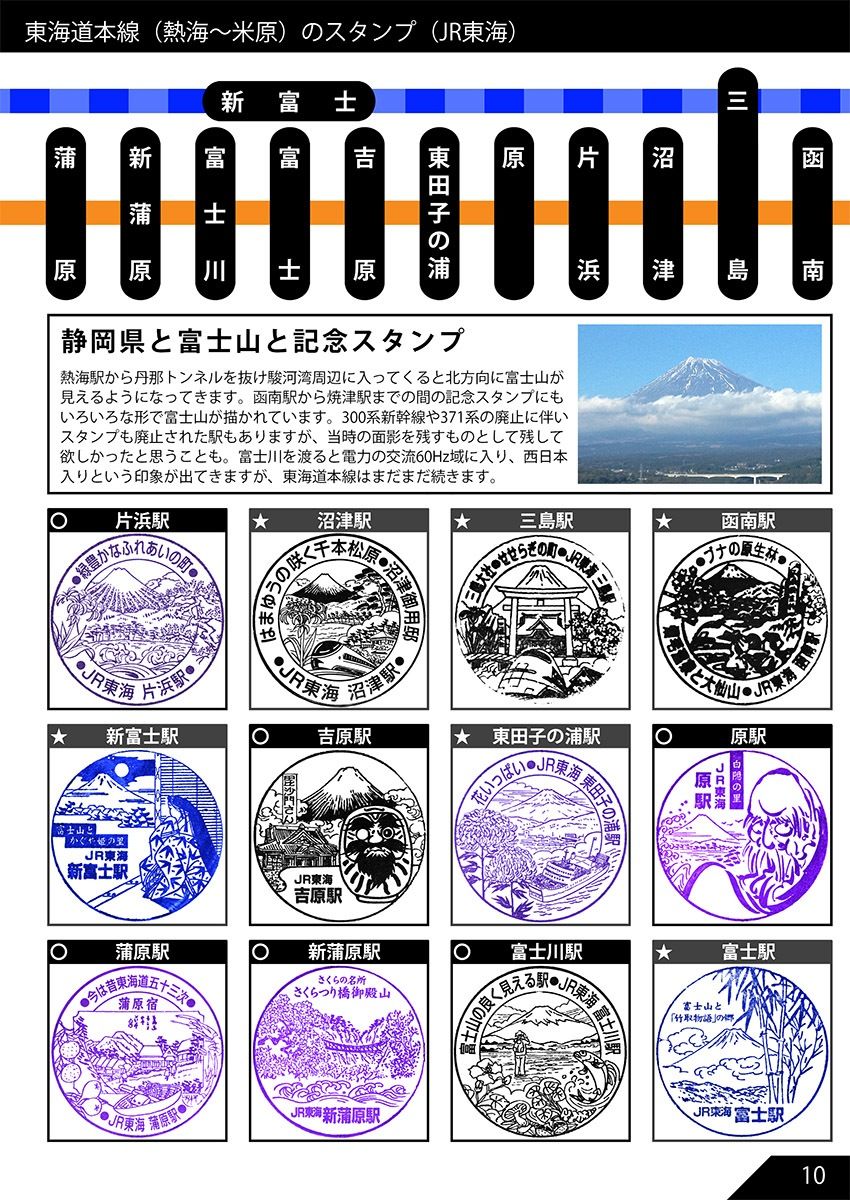 サンプル画像2:JR東海道本線のだいたい押せるスタンプ本 Renewal(船木屋さんとこ) [d_213912]
