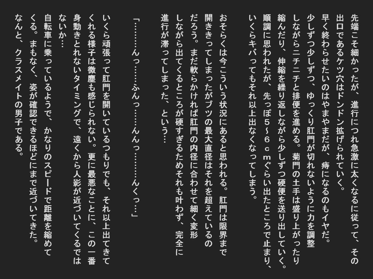 サンプル画像1:ウンコに翻弄される便秘女子(TOB) [d_214474]