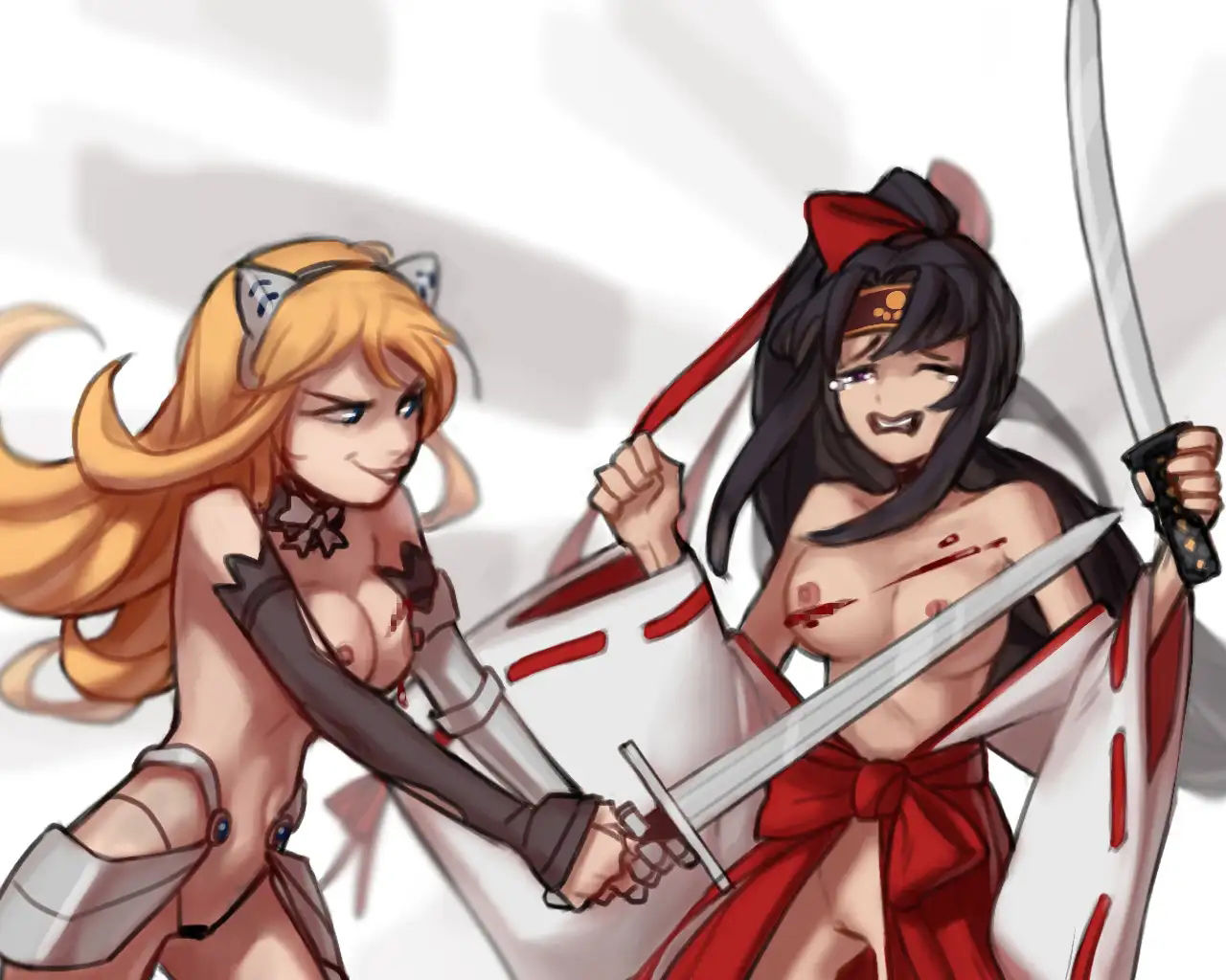 サンプル画像4:剣の王女-剣の戦い-死へのキャットファイト！ スマッシュおっぱい！(PandoraCatfight) [d_216045]