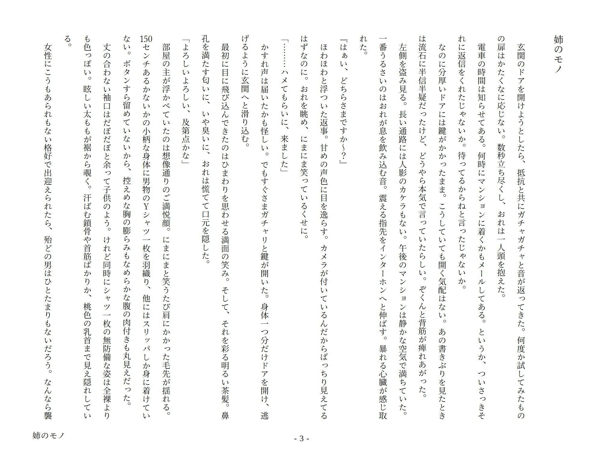 サンプル画像2:姉のモノ(ナマムギ工房) [d_217532]