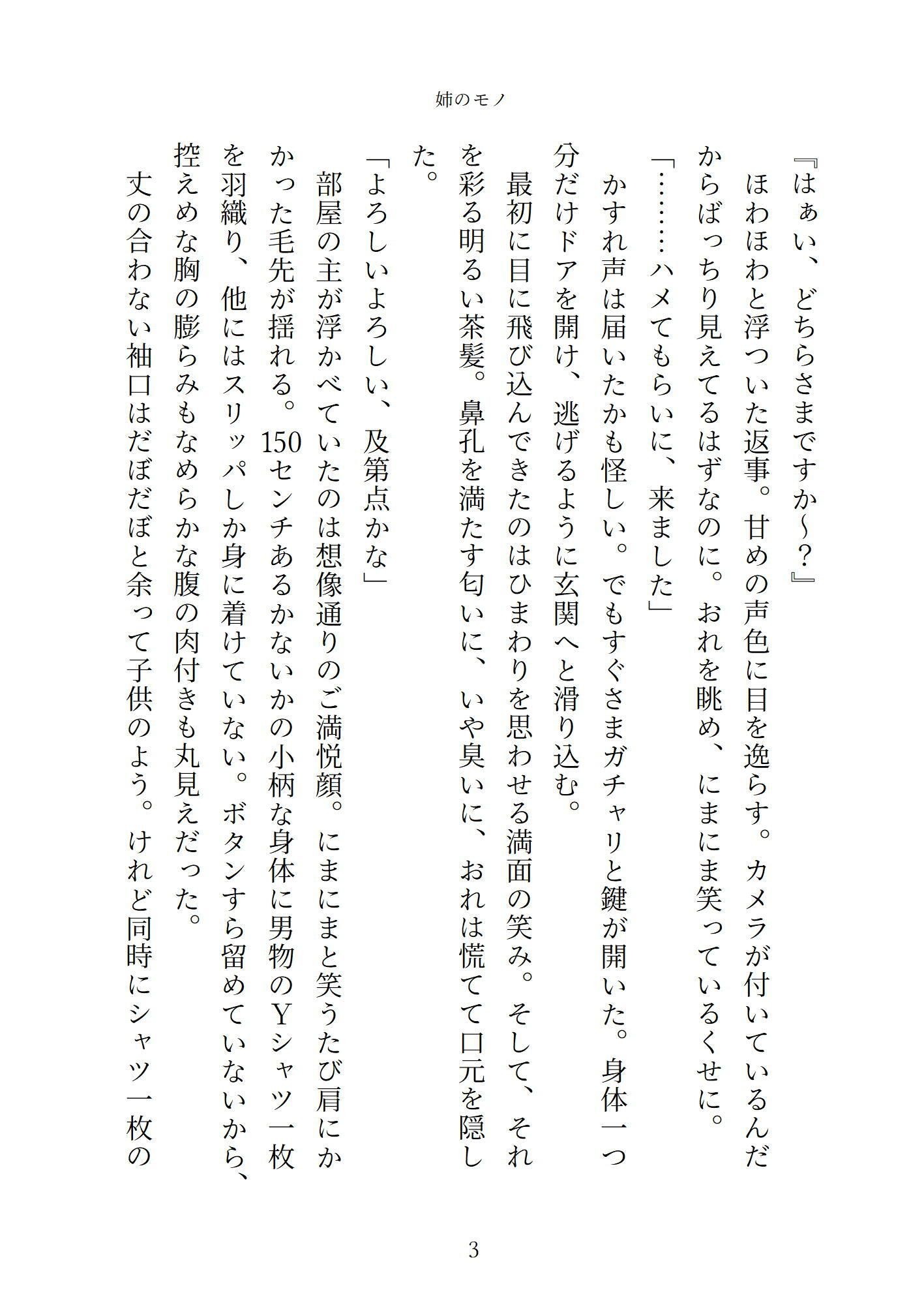 姉のモノ