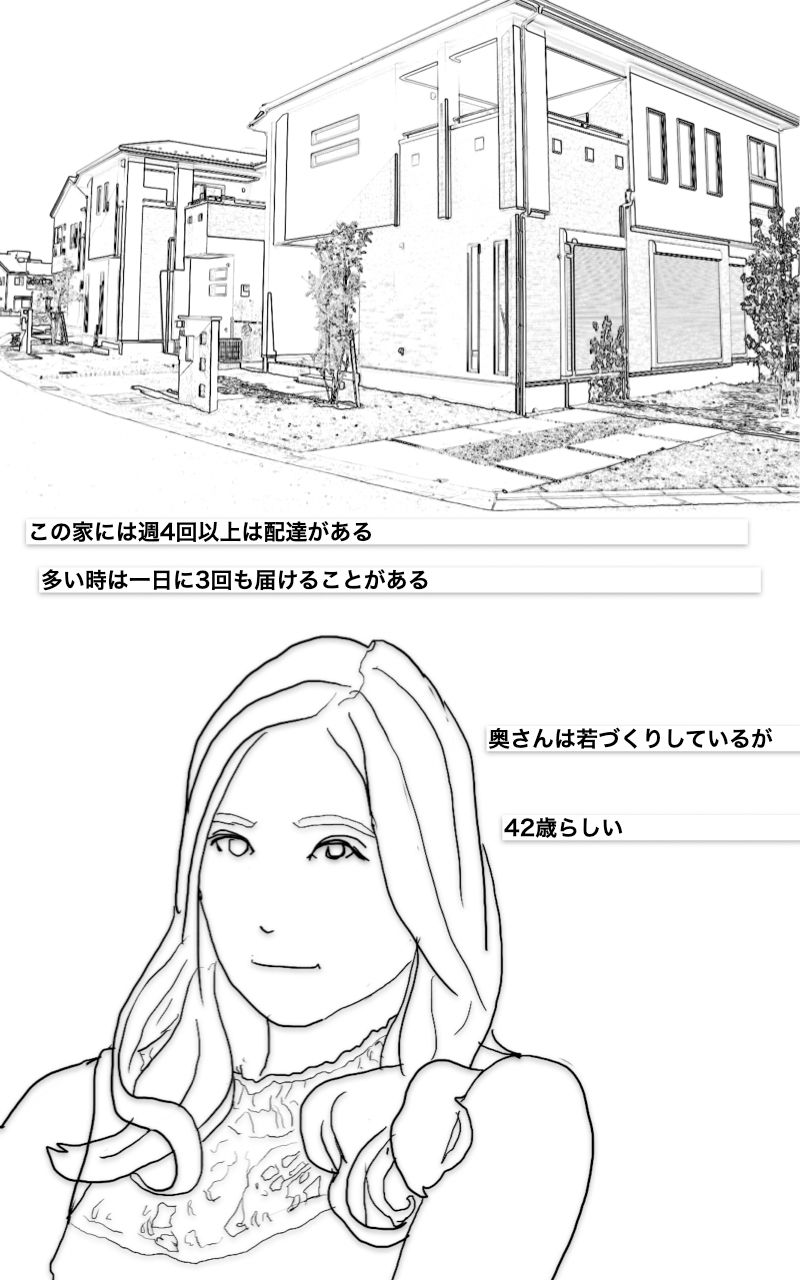 サンプル画像1:配達先の優子さんは 背が低いエロすぎる42歳の人妻(あいうえ男) [d_217837]