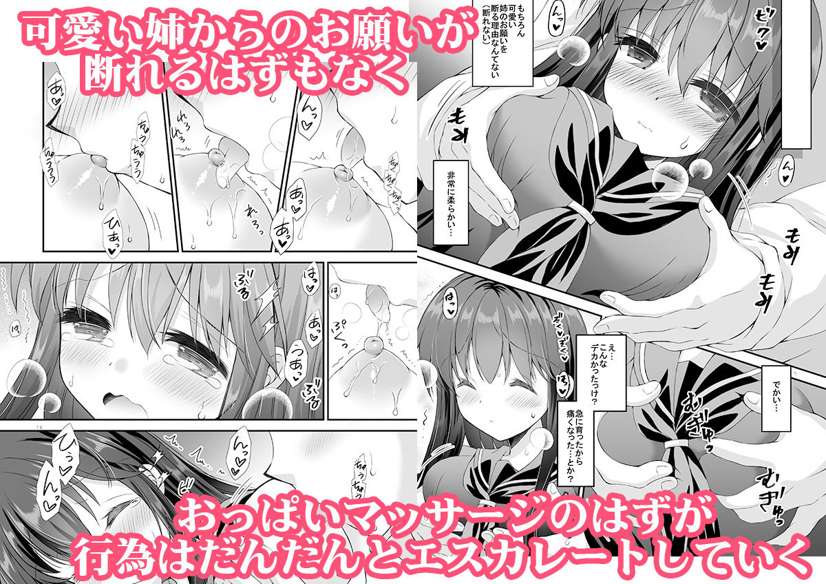 サンプル画像3:ロリ巨乳お姉ちゃんにおっぱいマッサージとえっちなこと(ARC) [d_220358]