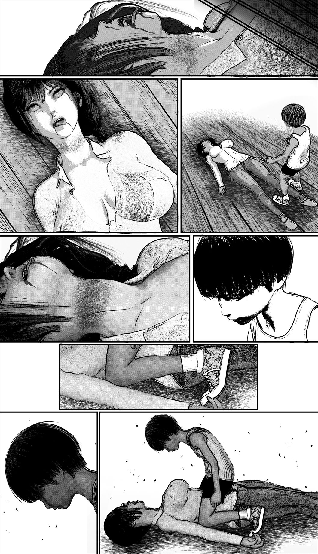 サンプル画像6:首絞め！！！スナッフ・オナニー・comic(岩石堂) [d_220661]