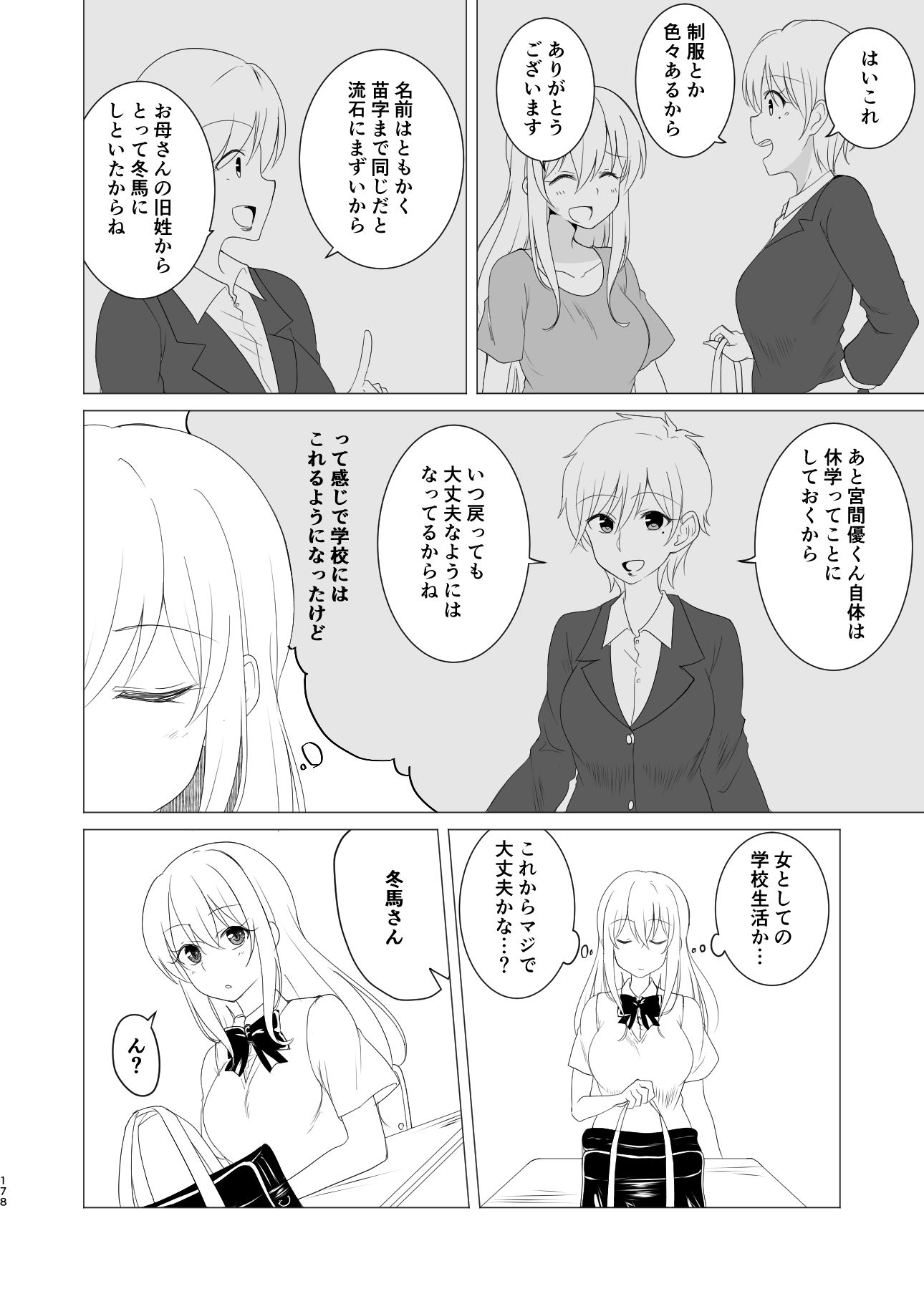 サンプル画像6:TS好きな男子がTSしたから全力で理想のTSっ娘を演じるやつ総集編1(2D→ays) [d_220715]