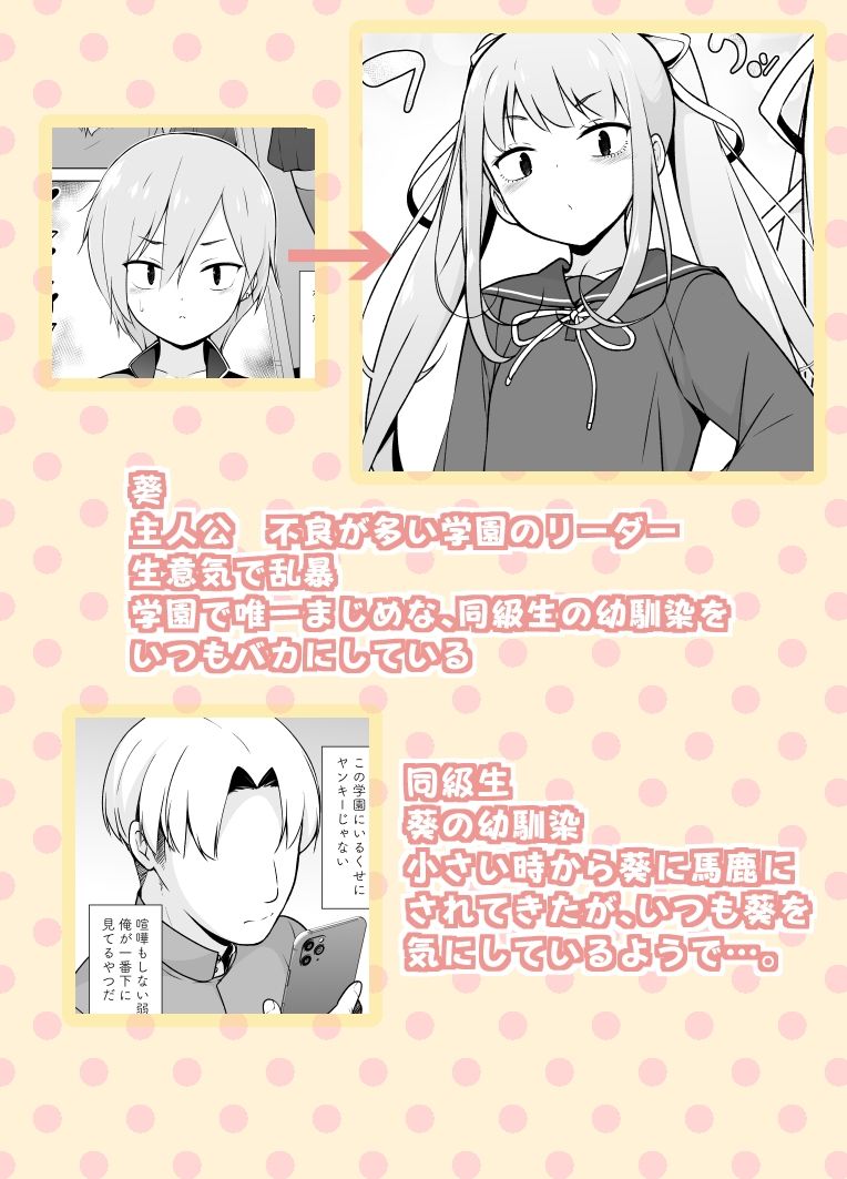 サンプル画像6:生意気ヤンキーが女装をしたら(ゆるやか島) [d_221222]