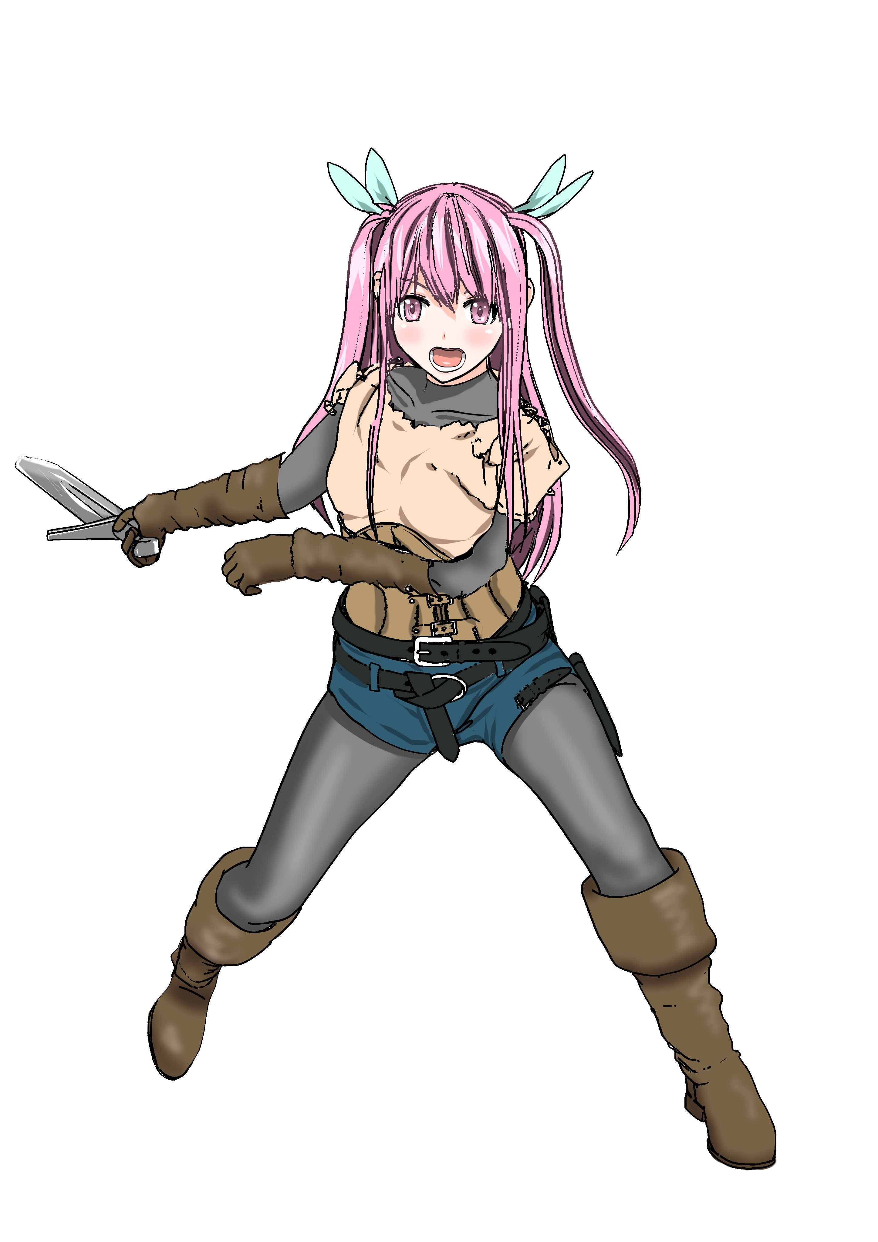 サンプル画像3:少女騎士がオークに捕まり苗床になる話し。(小説モーメント) [d_226042]