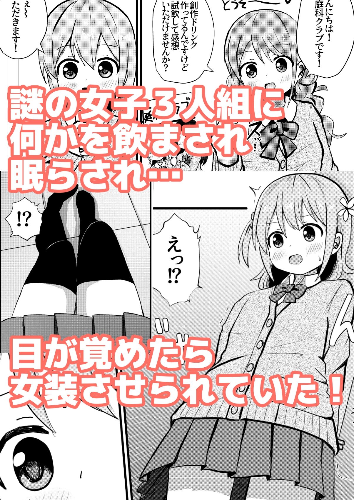 サンプル画像2:男の子さらって女装させる部 〜可愛い男の子を女装男子に目覚めさせよう！〜(さがみおきば) [d_226064]