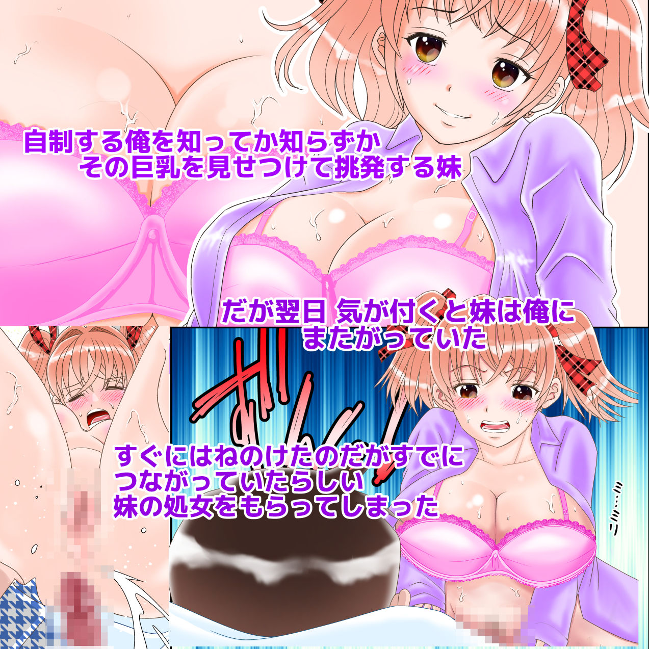 サンプル画像2:巨乳の妹が襲ってきたから…(バルバレラ) [d_226457]