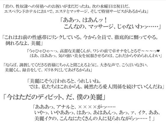 性奉仕秘書課・美麗 〜屈辱の365日セクハラ調教記録とご主人様との蜜月〜 下巻