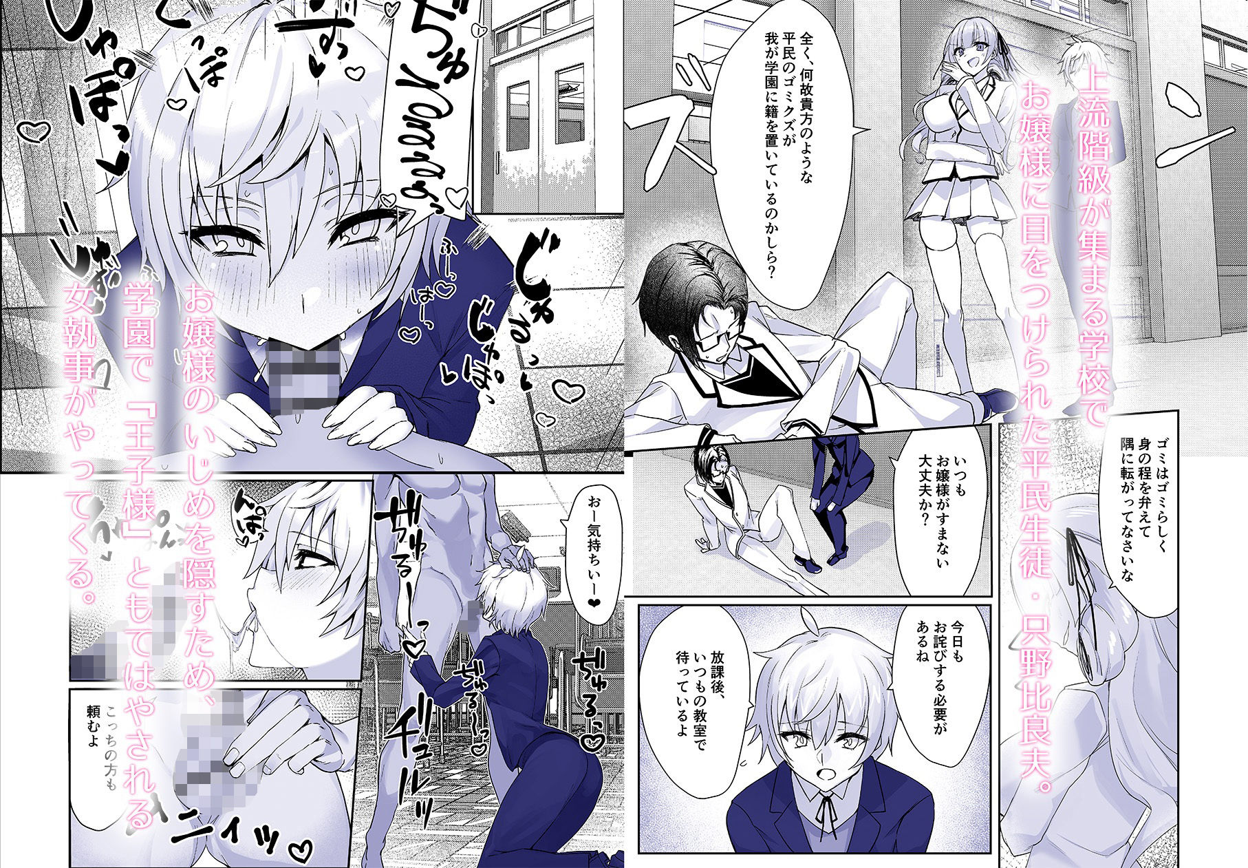 サンプル画像1:お嬢様からイジメられている俺にボーイッシュドスケベ執事女がお詫びSEXにくる話(いもけんぴ記念日) [d_228879]