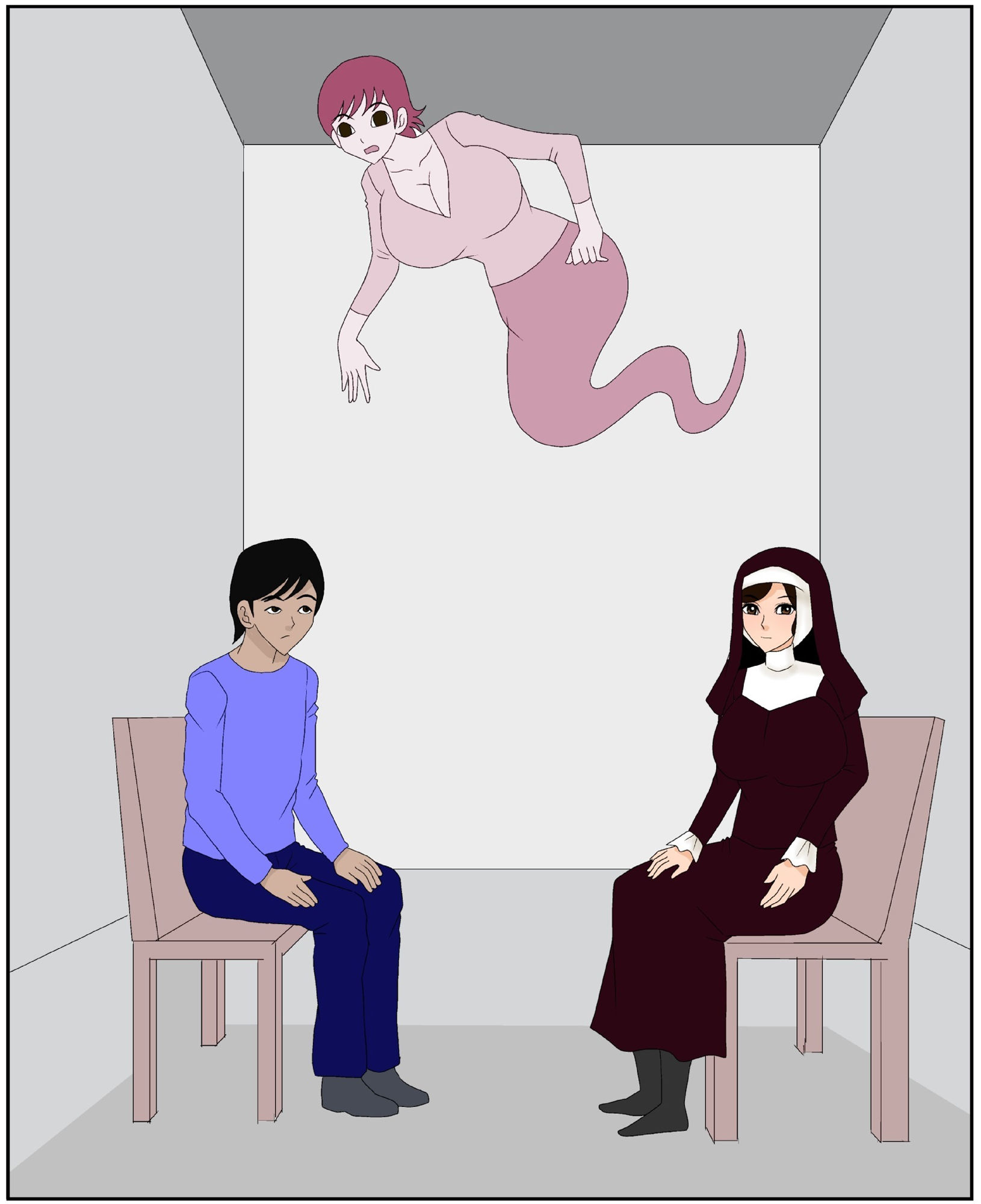 サンプル画像1:清楚系シスターにビッチが憑依(さとうしんまる) [d_230082]