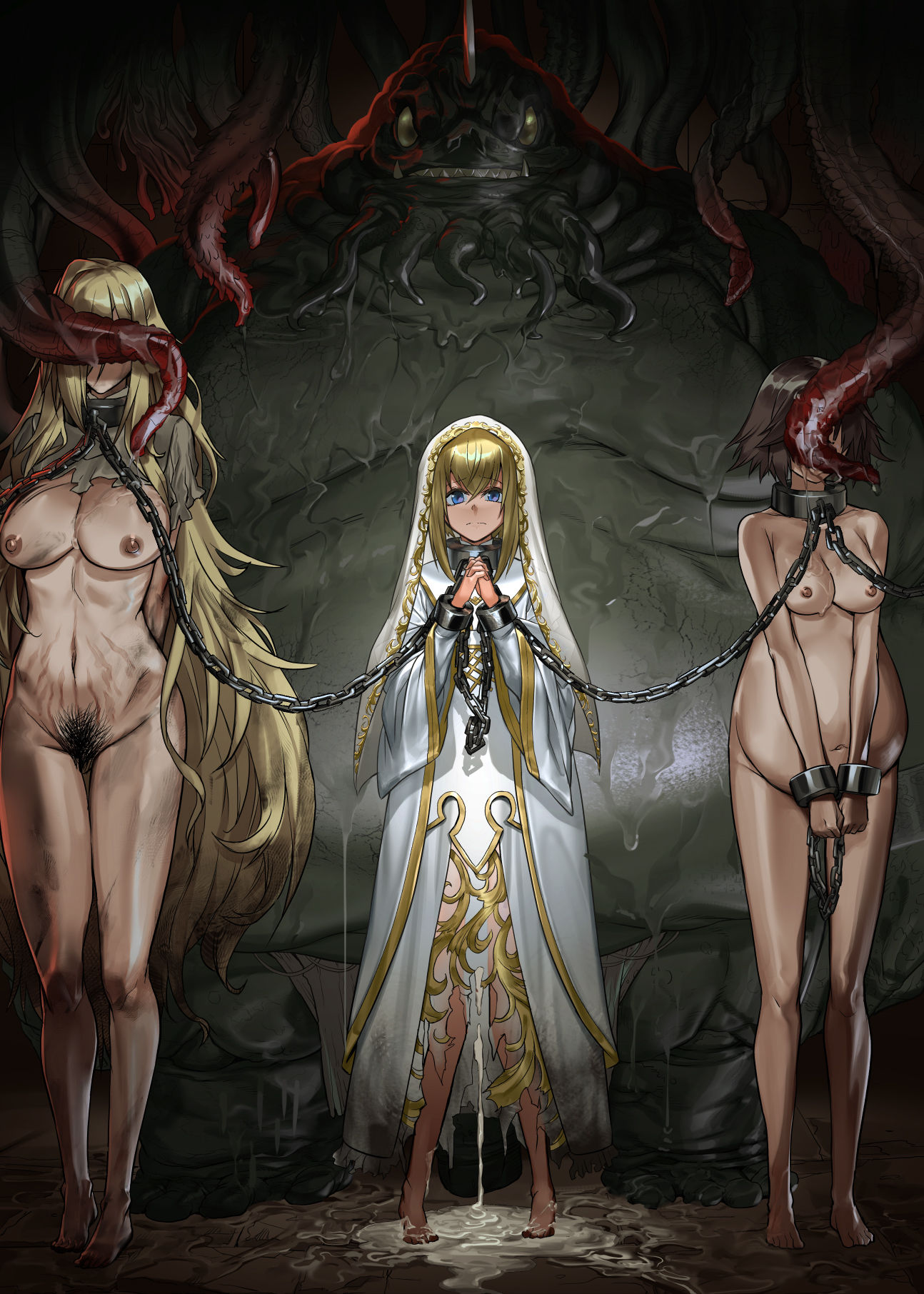 サンプル画像1:悶牝巡廻グルフォビア〜或る少女神官の異種出産地獄〜(I’m moralist) [d_230229]