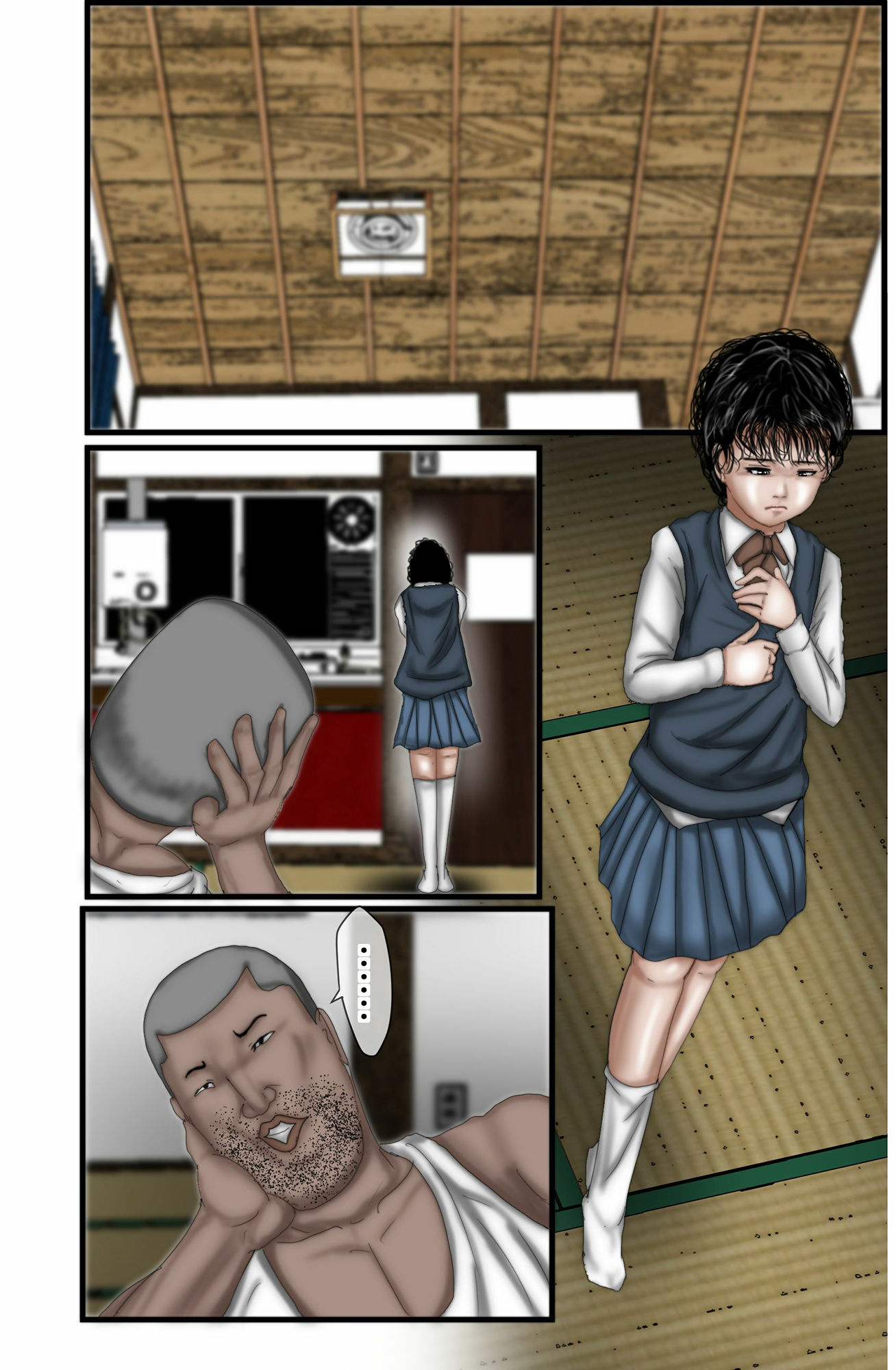 サンプル画像1:ロリコンオヤジに犯●れる娘 フルカラー(おっぱい大好き太郎) [d_232024]