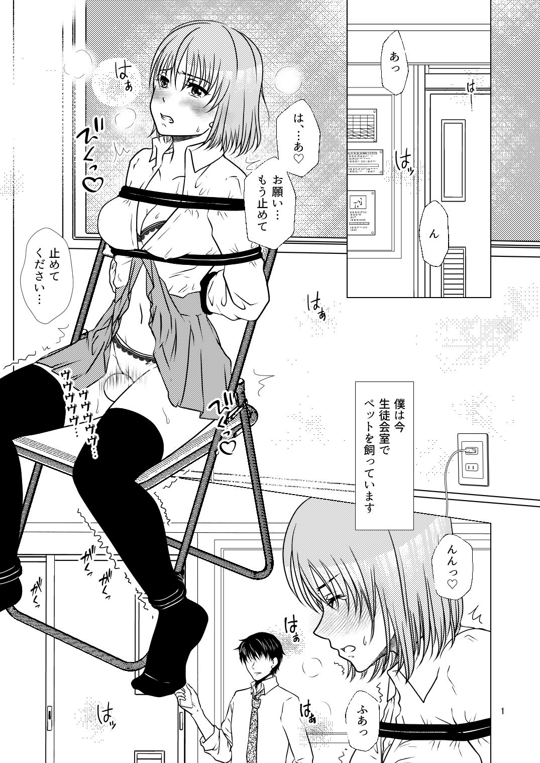 サンプル画像1:生徒会長ペット調教(みつみつみっつ) [d_232083]