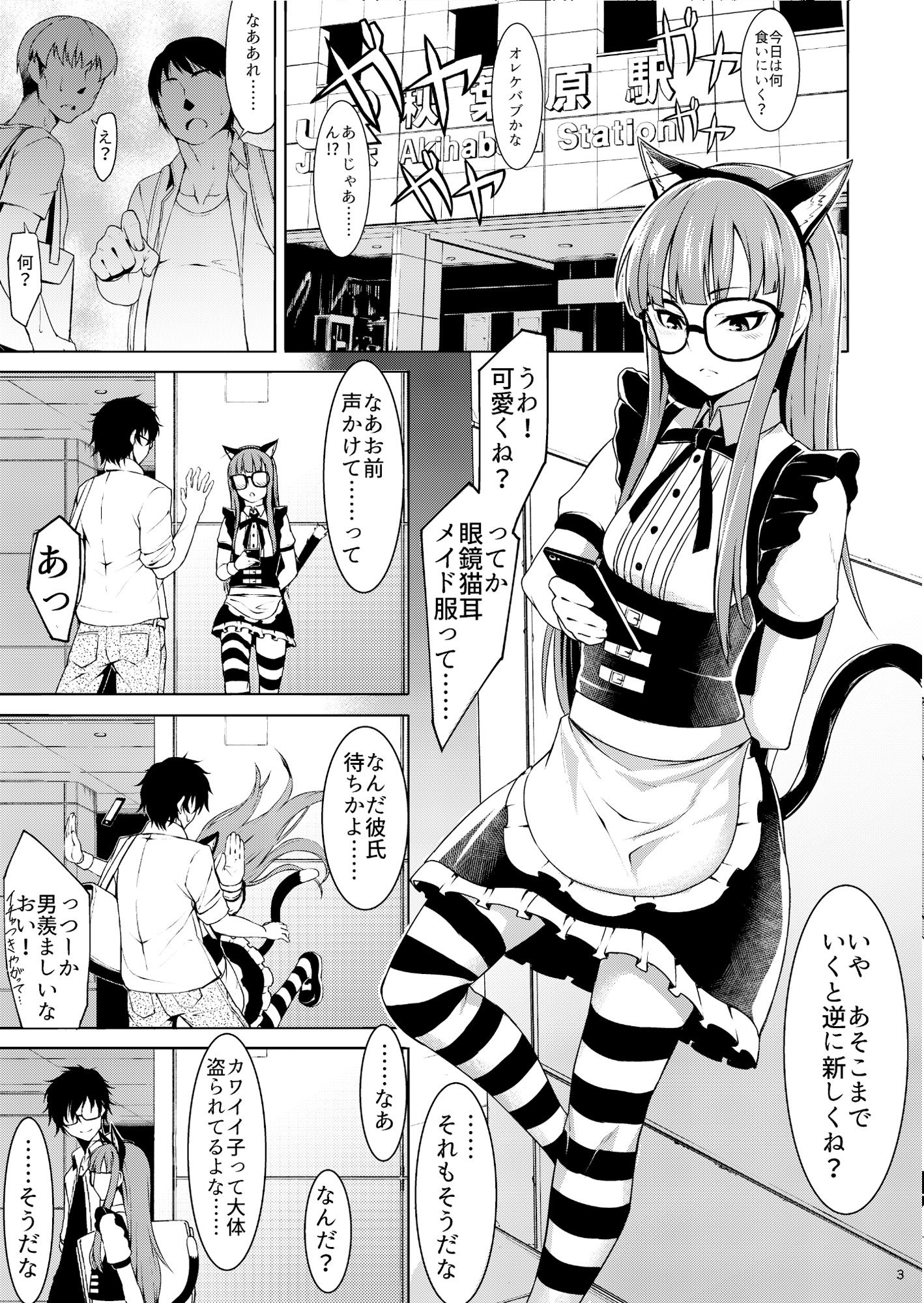 サンプル画像2:ネコミミメイド双葉の本(白い闇) [d_232345]