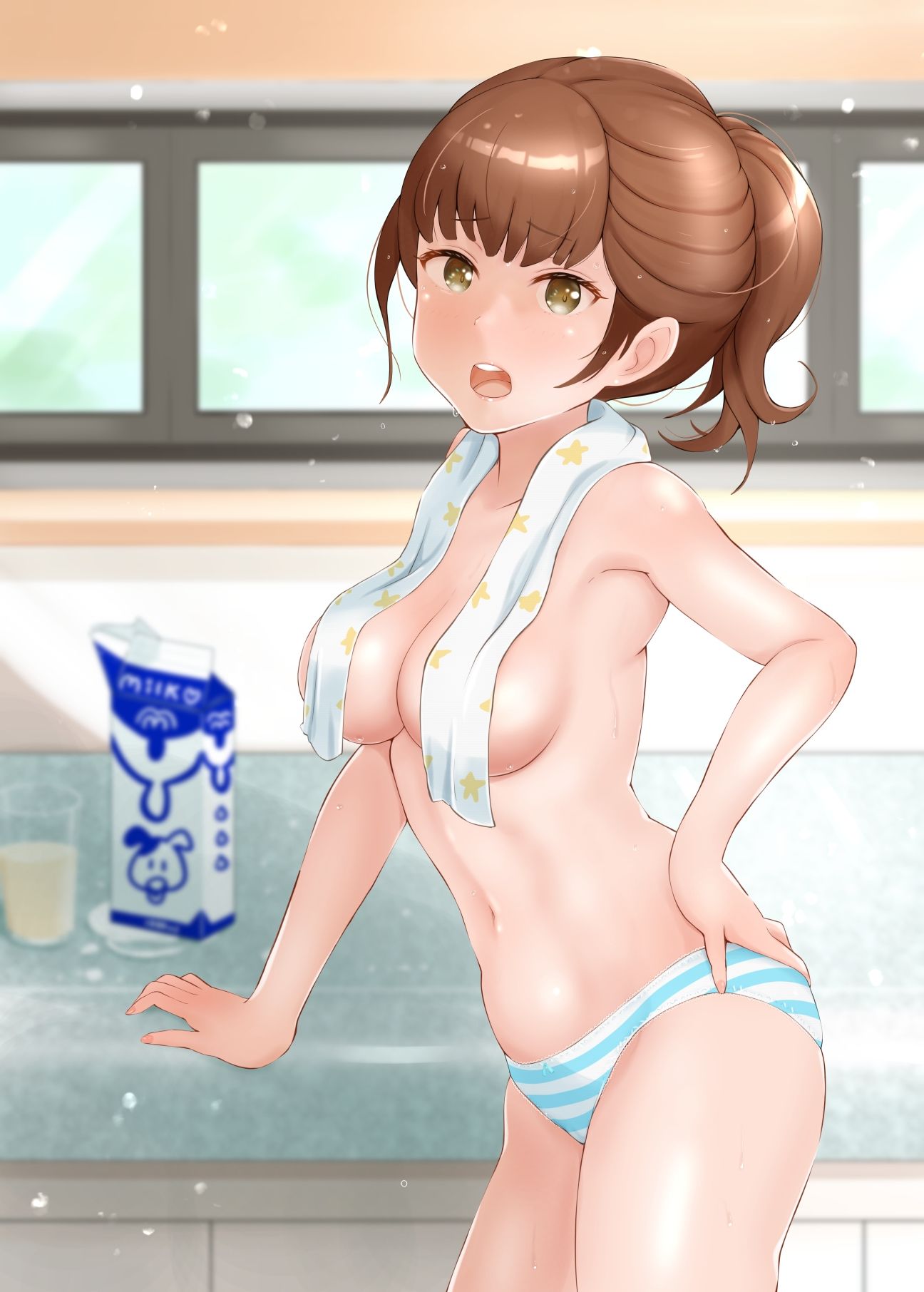 サンプル画像4:パンツ大作戦〜お兄の脱衣所潜入ミッション〜(Island Lagoon) [d_235249]