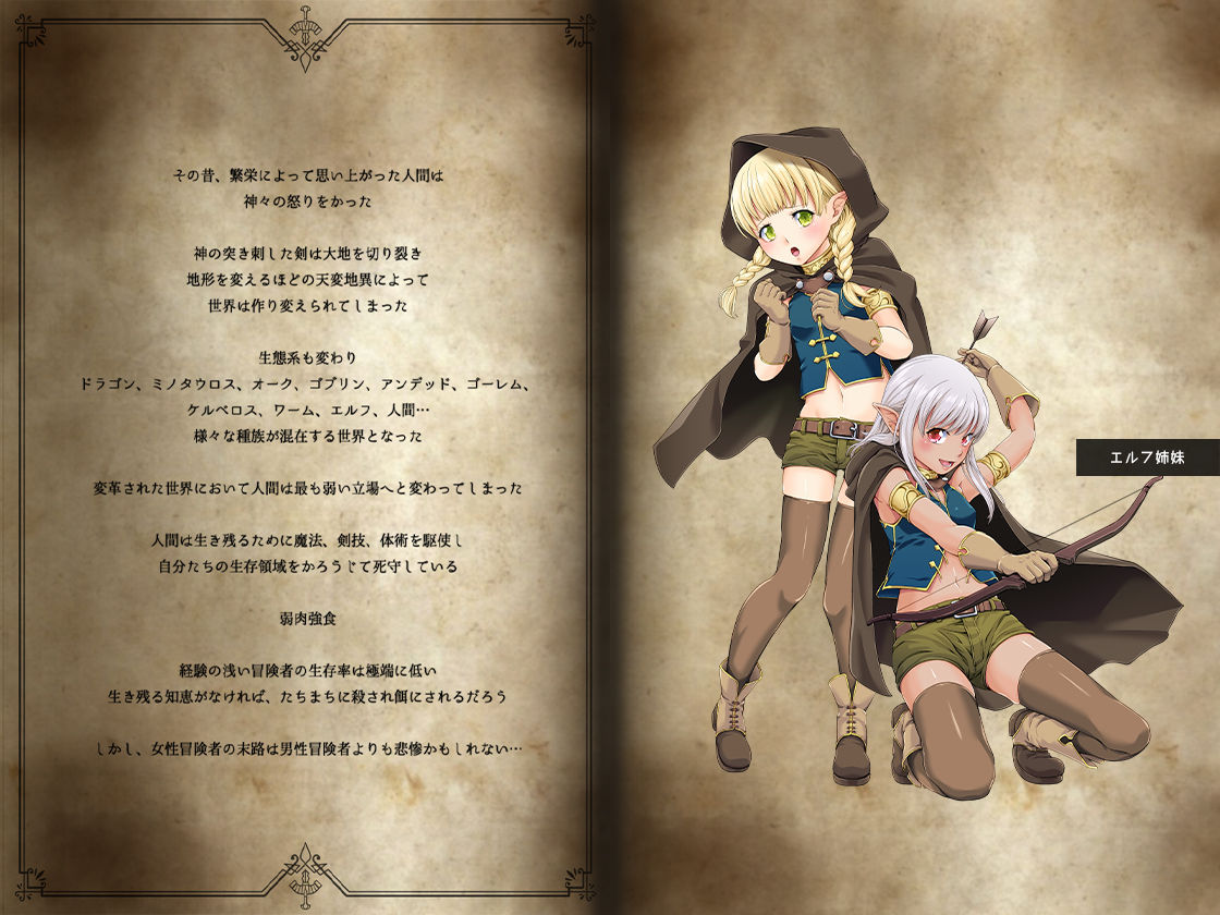 サンプル画像1:駆け出し冒険者の末路4【人間の裏社会】冒険者に憧れたエルフ姉妹-1(DASHIMAKITAMAGO) [d_237780]