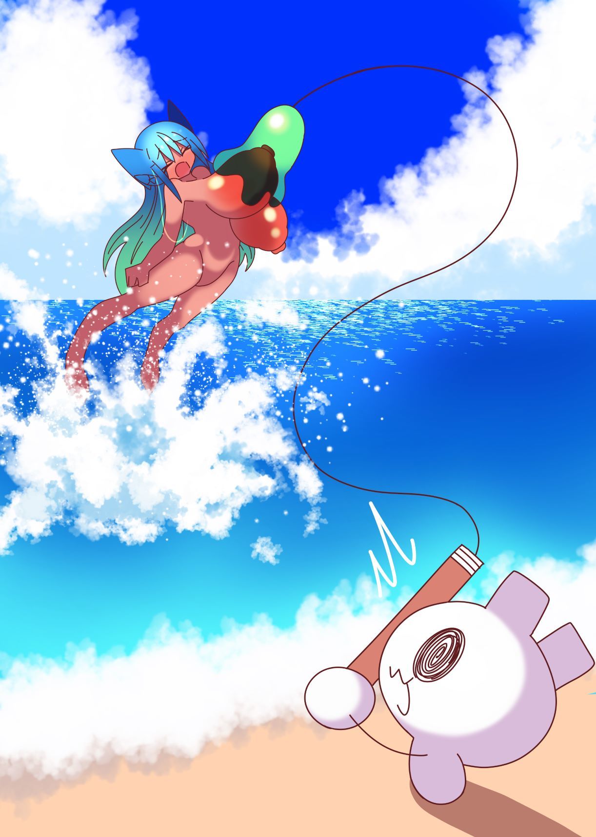 サンプル画像2:褐色☆種付け母乳孕まセックス(みるく☆さんきゅー) [d_238790]