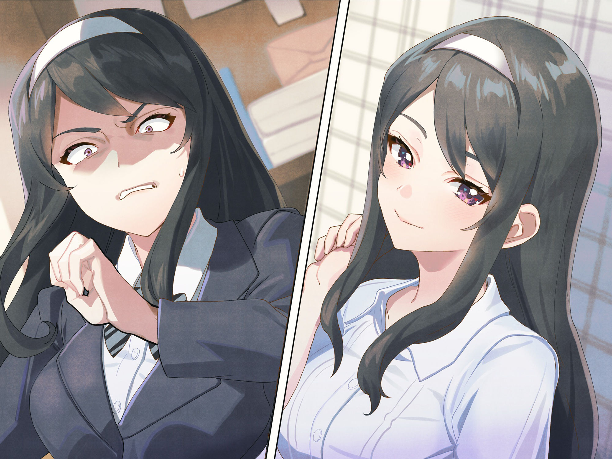 サンプル画像1:好感度操作スプレー 〜委員長に死ぬほど嫌われてから恋人になってイチャイチャする話〜(サポットノーズ) [d_239228]