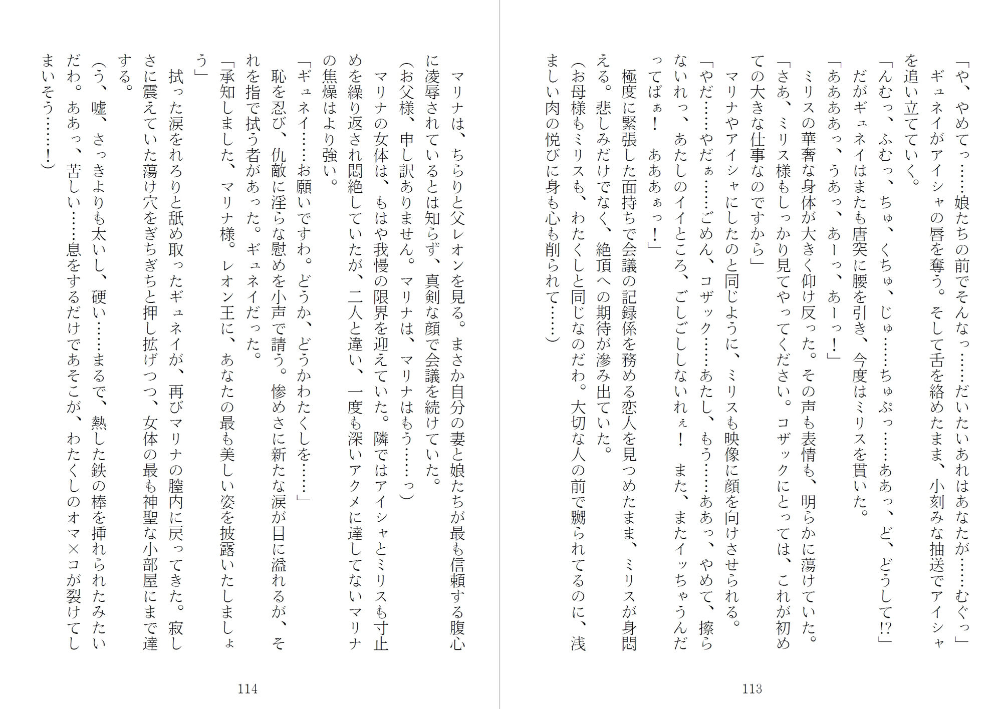 サンプル画像4:アイシャ、マリナ、ミリス 刻印されたエルフ母娘(青橋商店) [d_239346]