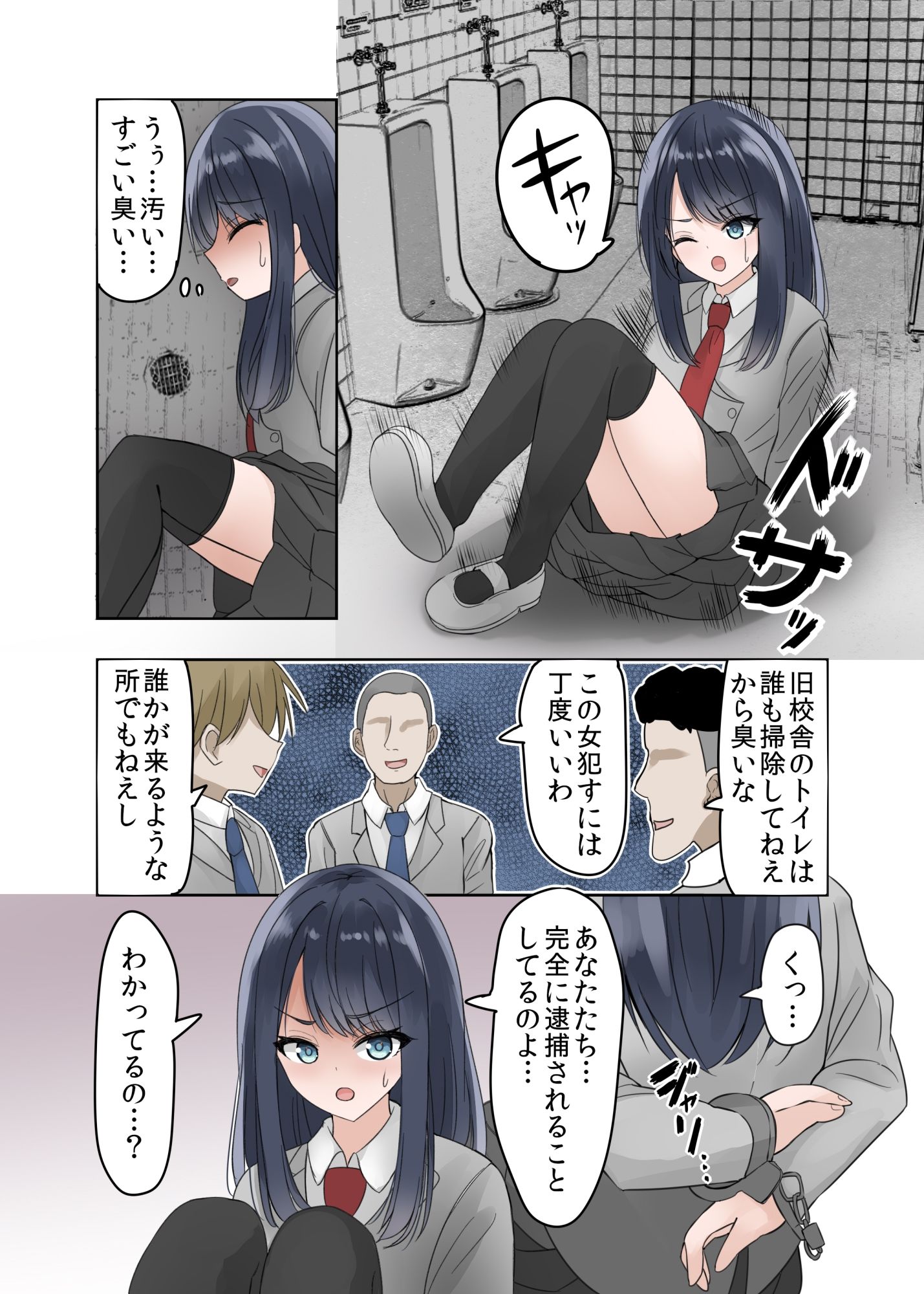 サンプル画像5:風紀委員長、ハメられ不良のトイレにされる(melonlime) [d_241188]