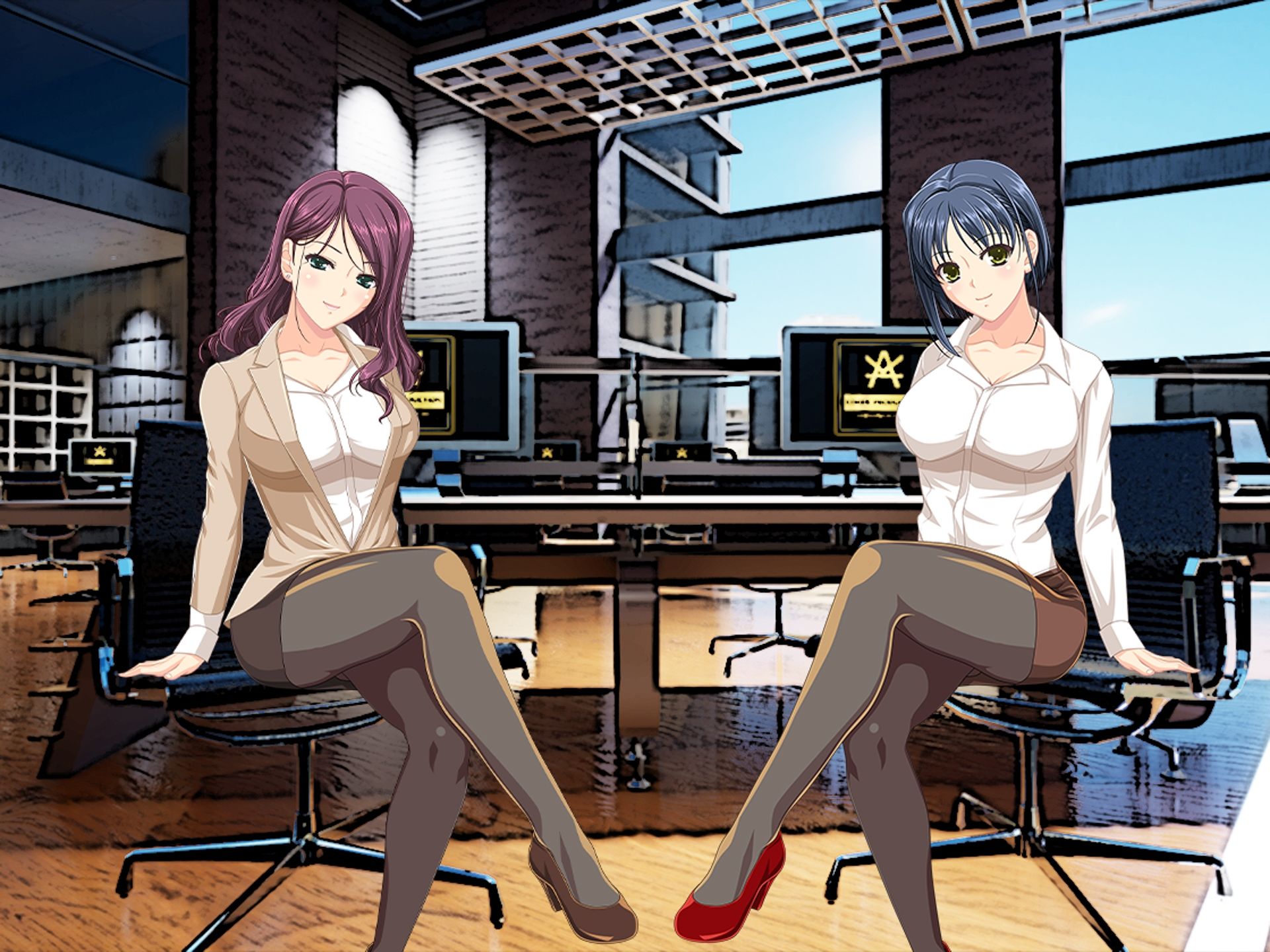 サンプル画像1:レズカップル様とカモフラージュ用寝取られマゾ(M小説同盟) [d_241750]