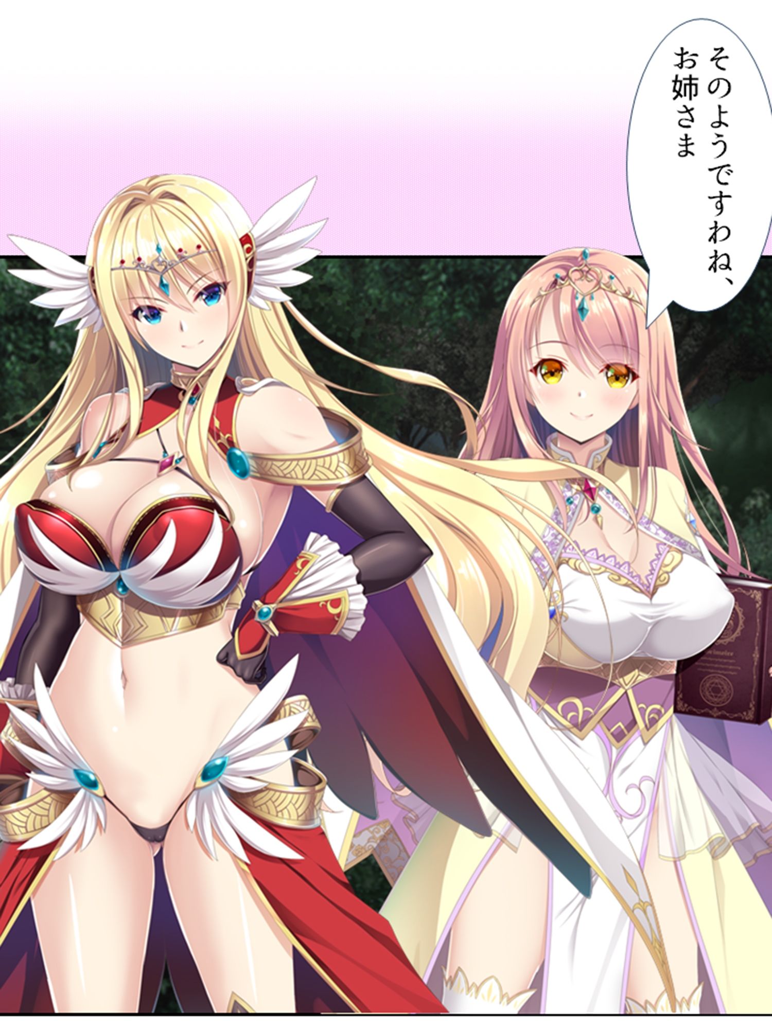 サンプル画像1:魔物は全員ヤり倒す！変態姉妹のオーク討伐冒険記 1巻(アロマコミック) [d_242210]