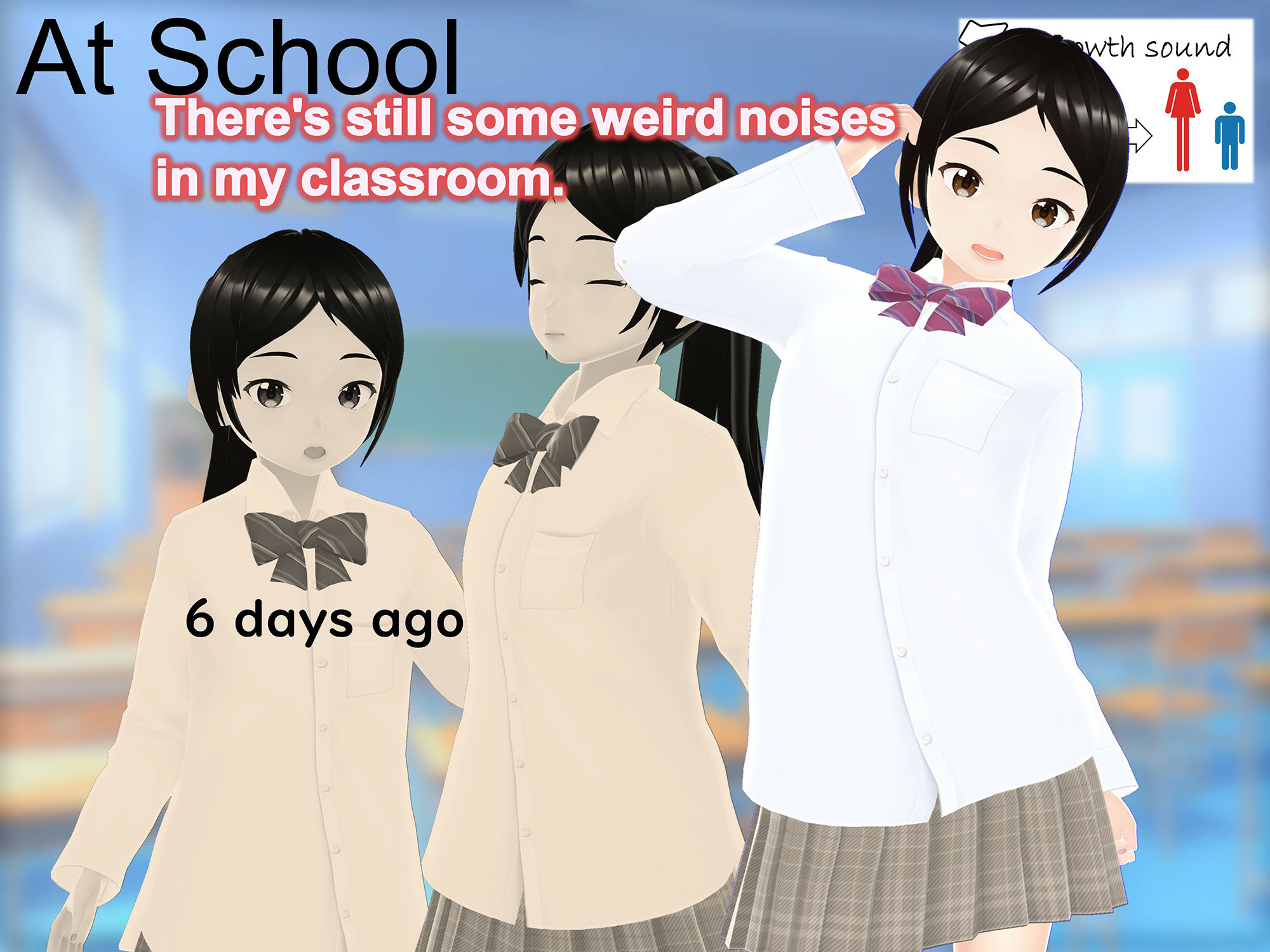 サンプル画像2:Outgrowing only girls， Overtake boys， Growth sound in the gym(女子成長クラブ) [d_242363]